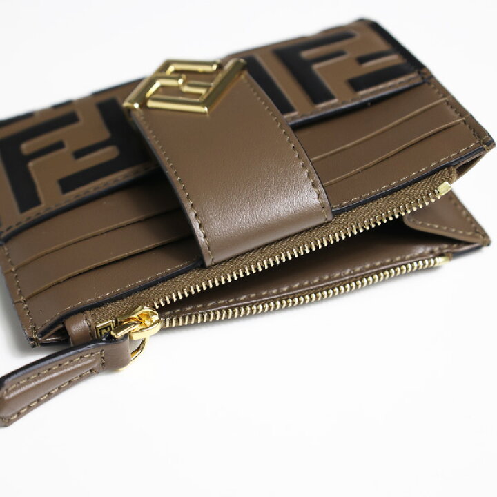 楽天市場】FENDI フェンディ FF Diamonds Zip Card Case FF  