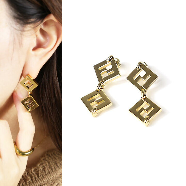 楽天市場】FENDI フェンディ Forever Fendi Earrings フォーエバー 