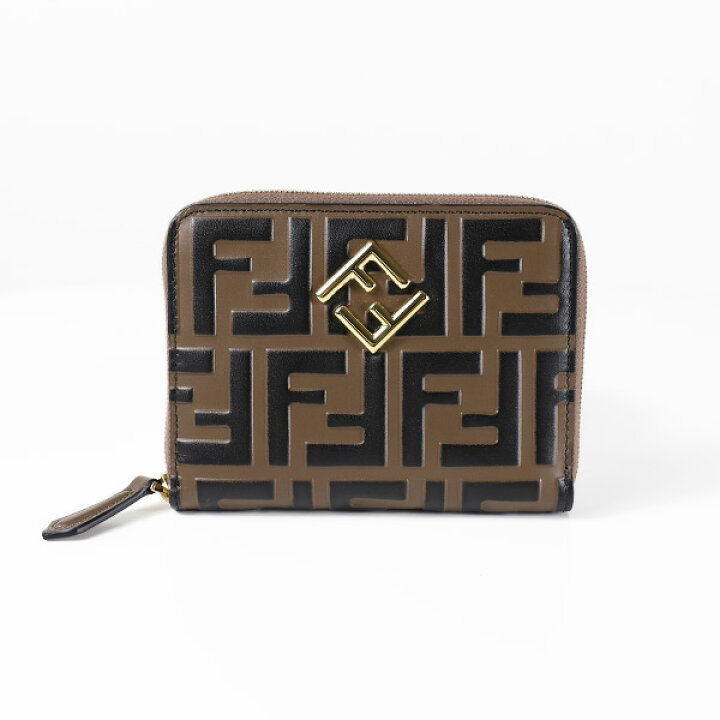 楽天市場】FENDI フェンディ 二つ折り財布 FF Diamond Zip Around Bi 