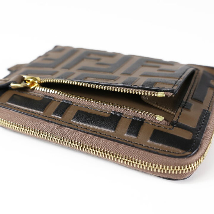 楽天市場】FENDI フェンディ 二つ折り財布 FF Diamond Zip Around Bi 