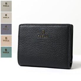 FURLA フルラ CAMELIA S COMPACT L ZIP WALLET 二つ折り財布 折りたたみ財布 ミニ財布 Sサイズ カメリア メタルロゴ レザー レディース WP00307 HSF000