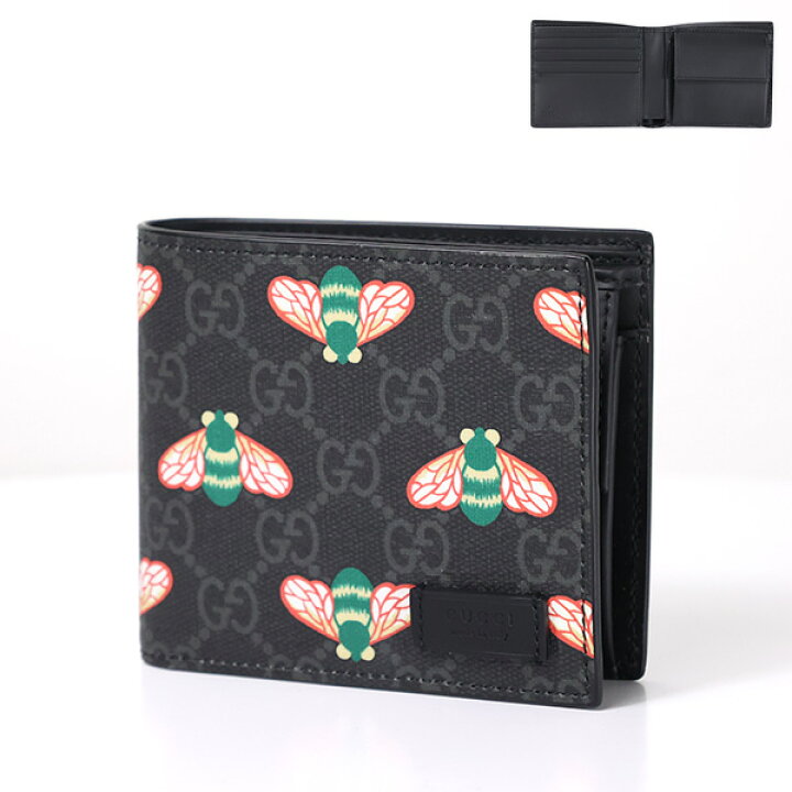 楽天市場】GUCCI グッチ Bee Print BI-Fold Wallet ベスティアリー 二  