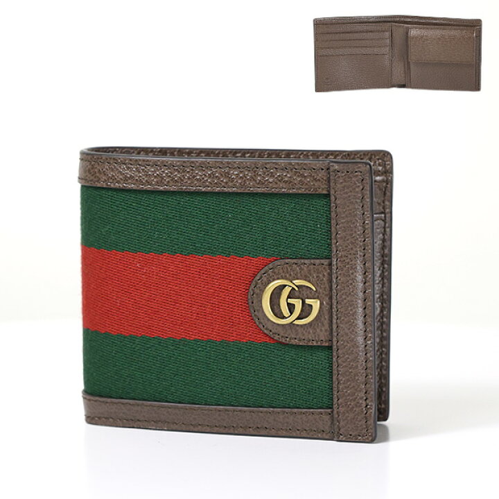 楽天市場】GUCCI グッチ Double G Web Bi-Fold Wallet 二つ折り財布 