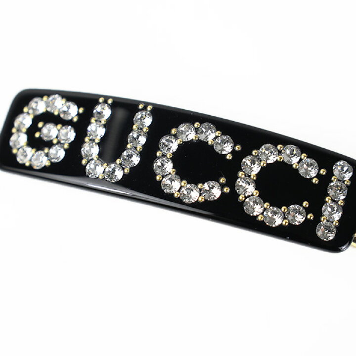 楽天市場】GUCCI グッチ Cyrstal GUCCI Hair Clip クリスタル シングル 