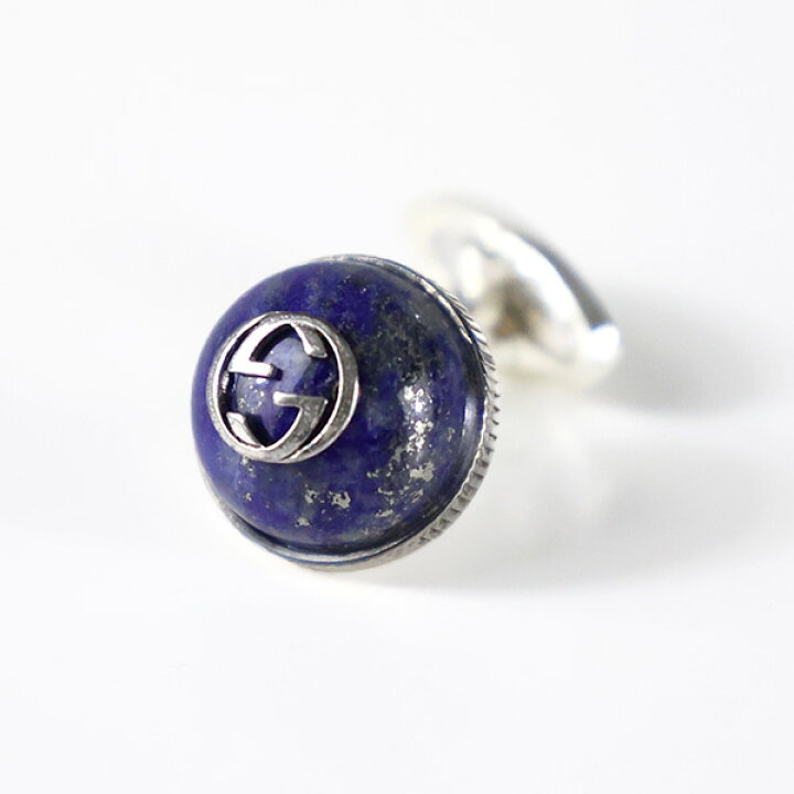 楽天市場】GUCCI グッチ カフスボタン Interlocking G Lapis Cufflinks  