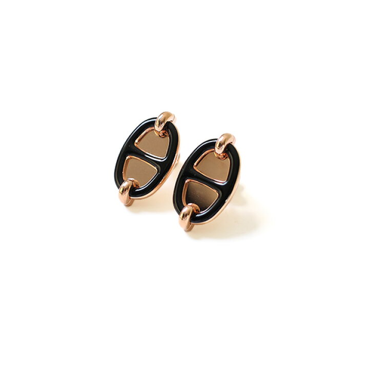 楽天市場】HERMES エルメス ピアス Mini Maillon Earrings ミニ 