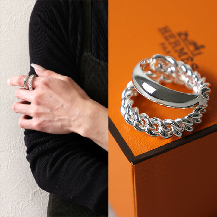 楽天市場】HERMES エルメス リング Boucle Sellier Inflexible Ring 