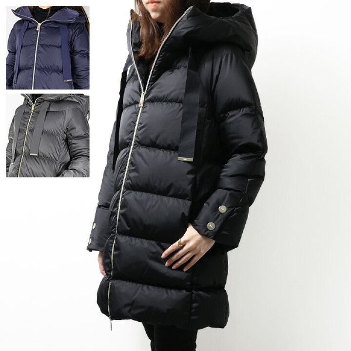 楽天市場】HERNO ヘルノ A-Shape Satin Down Coat ダウンコート サテン 