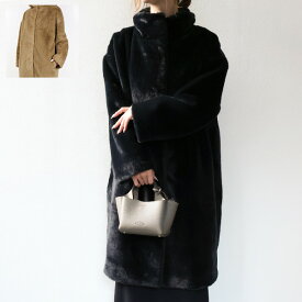 HERNO ヘルノ ファーコート Eco Fur Long Coat GC000491D 12422 レディース ロングコート エコファー ハイカラー アウター LaG Onlinestore