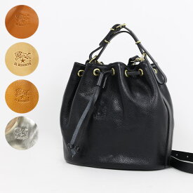 IL BISONTE イルビゾンテ BUCKET BAG BBU001 PV0001 BK197B CA127B NA161B ショルダーバッグ ハンドバッグ レザー 本革 ロゴ カジュアル キレカジ レディース