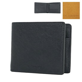 【5/31迄！SNSフォロワーさん限定 5％OFFクーポン発行中】IL BISONTE イルビゾンテ BI FOLD WALLET SBW060 POX001 BK301C NA252C 折りたたみ財布 コンパクトウォレット レザー 本革 キレカジ メンズ