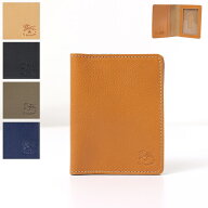 IL BISONTE イルビゾンテ Card Case カードケース パスケース 折りたたみ 本革 レザー メンズ レディース…