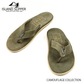 ISLAND SLIPPER アイランドスリッパ Camouflage Suede sandal カモフラージュコレクション スエード サンダル メンズ PT203C