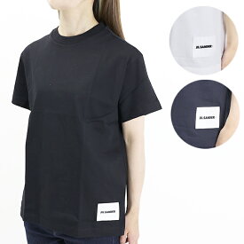 JIL SANDER ジルサンダー T-SHIRT 1枚売り 半袖 Tシャツ クルーネック コットン100％ ロゴ カジュアル シンプル レディース JPPU706540 WU248808