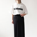 JIL SANDER ジルサンダー Logo T-Shirt Tシャツ 半袖 クルーネック オーバーサイズ ロゴプリント ロゴT コットン レディース J02GC0001J45148 LaG Onlinestore