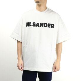 JIL SANDER ジルサンダー Crewneck T-Shirts Tシャツ 半袖 クルーネック ロゴT ロゴプリント オーバーサイズ コットン メンズ J21GC0001 J45047