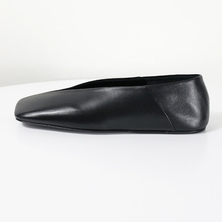 楽天市場】Jil Sander ジルサンダー Square Toe Leather Ballet Shoes 