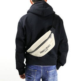 Jimmy Choo ジミーチュウ Finsley ボディバッグ ウエストバッグ コンパクト 鞄 ロゴ メンズ FINSLEY CZM LaG Onlinestore