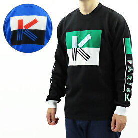 KENZO ケンゾー K Colorblock Sweater F955PU2403LB 74 99 カラーネック セーター ニット クルーネック ロゴ レイヤード 長袖 メンズ