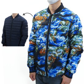 【3月31迄！タイムセール価格！】KENZO ケンゾー REVERSIBLE DOWN JACKET F965BL6111NE 76 リバーシブル ダウンジャケット カジュアル アウター カジュアル 防寒 ロゴ メンズ