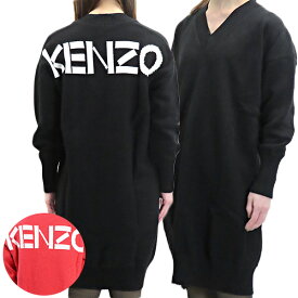 KENZO ケンゾー SPORT DRESS F962RO404814 99 ワンピースドレス ニットワンピース ニット ロゴ 長袖 カジュアル キレカジ レディース