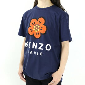 【5/31迄！SNSフォロワーさん限定 5％OFFクーポン発行中】KENZO ケンゾー BOKE FLOWER T-Shirt Tシャツ ロゴT シンプル カジュアル 半袖 レディース FC62TS0074SO 77