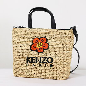 【5/31迄！SNSフォロワーさん限定 5％OFFクーポン発行中】KENZO ケンゾー Boke Flower Medium Shoulder Bag ショルダーバッグ ハンドバッグ カゴバッグ ロゴ カジュアル レディース FD52SA560F02