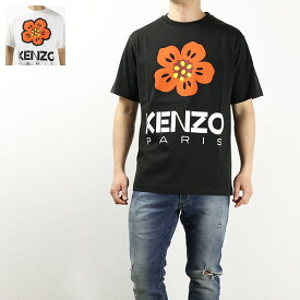 【5/31迄！SNSフォロワーさん限定 5％OFFクーポン発行中】KENZO ケンゾー Boke Flower T-Shirts Tシャツ 半袖 クルーネック コットン フラワー 花 ロゴT ロゴプリント メンズ FD55TS445 4SO