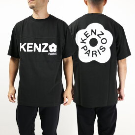 KENZO ケンゾー Crew Neck T-Shirts Tシャツ 半袖 クルーネック ロゴT ロゴプリント フラワー 花 コットン メンズ FD5 5TS409 4SG 99J
