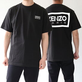 【5/31迄！SNSフォロワーさん限定 5％OFFクーポン発行中】KENZO ケンゾー CLASSIC TWO TONE EMBROIDERED T-SHIRT Tシャツ ロゴT 半袖 クルーネック クラシックフィット コットン ロゴ 刺繍 メンズ FE55TS184 4SG