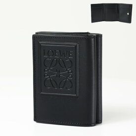 LOEWE ロエベ TRI-FOLD WALLET 三つ折り財布 折りたたみ財布 トライフォールド ミニ財布 アナグラムロゴ 本革 メンズ C565TR2X01
