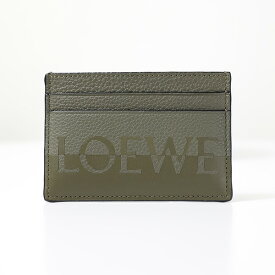 LOEWE ロエベ Signature Plain Cardholder シグネチャー プレーン カードホルダー カードケース レザー アナグラム バイカラー レディース C314322X01