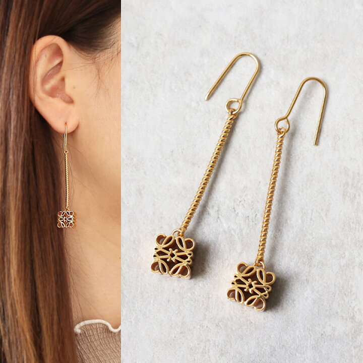 楽天市場】LOEWE ロエベ Anagram Drop Earrings アナグラム ドロップ  