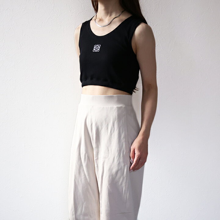 楽天市場】LOEWE ロエベ タンクトップ Anagram Logo Cropped Tank Top 