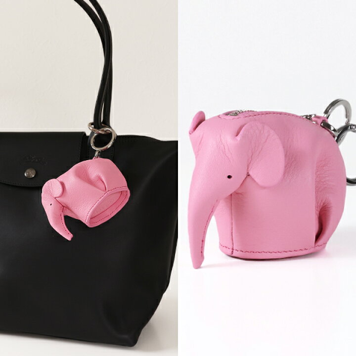 楽天市場】LOEWE ロエベ チャーム Elephant Leather Coin Purse Charm 