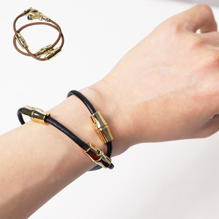 楽天市場】Longchamp ロンシャン Bracelet ブレスレット 二連 レザー 