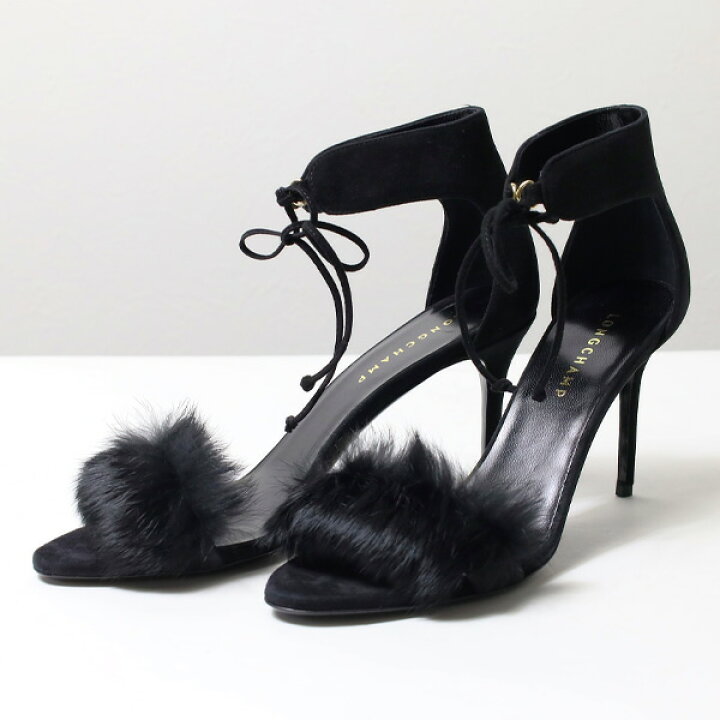 楽天市場】Longchamp ロンシャン Strap Sandals サンダル ファー  