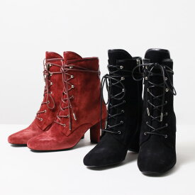 Longchamp ロンシャン Lace up Boots ショートブーツ ブーツ レースアップリボン ヒール 靴 レディース 70057 SGH