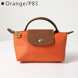 Longchamp ロンシャン LE PLIAGE ORIGINAL POUCH WITH HANDLE 3ポーチ 小物入れ 化粧ポーチ メイクポーチ レザー ナイロン プリアージュ ロゴ レディース 4175089