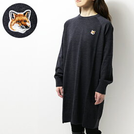MAISON KITSUNE メゾンキツネ FOX HEAD PATCH JUMPER DRESS JW01625KT1036