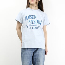 4/30迄！Instagramフォロワーさん限定クーポン発行中！MAISON KITSUNE メゾンキツネ PALAIS ROYAL CLASSIC T-SHIRT パレロワイヤル クラシック Tシャツ 半袖 クルーネック ロゴプリント コットン レディース LW00107KJ0008