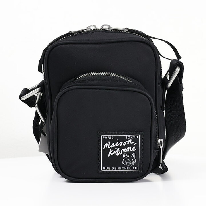 楽天市場】Maison Kitsune メゾンキツネ Nylon Crossbody Pouch 
