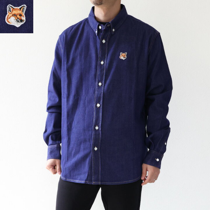 楽天市場】Maison Kitsune メゾンキツネ Institutional Fox Head 