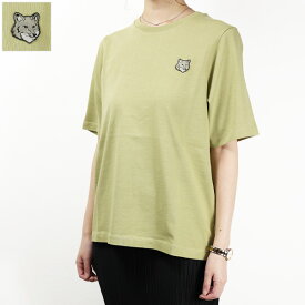 【5/31迄！SNSフォロワーさん限定 5％OFFクーポン発行中】Maison Kitsune メゾンキツネ Bold Fox Head Patch T-Shirts Tシャツ 半袖 カットソー ロゴT クルーネック コットン フォックスヘッドパッチ レディース MW00127KJ0119