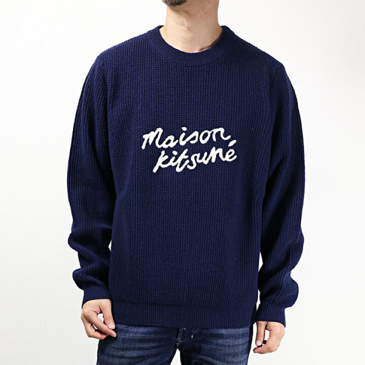 楽天市場】Maison Kitsune メゾンキツネ ニット Handwriting Sweater 