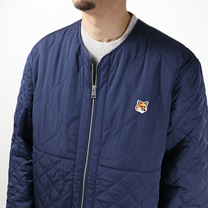楽天市場】Maison Kitsune メゾンキツネ ノーカラージャケット Fox 