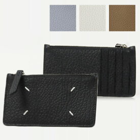 Maison Margela メゾンマルジェラ ZIP CREDIT CARD HOLDER S56UI0143 P4455 T8013 カードケース フラグメントケース コインケース ミニ財布 4ステッチ レザー 本革 レディース メンズ ユニセックス