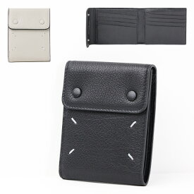 【5/31迄！SNSフォロワーさん限定 5％OFFクーポン発行中】Maison Margiela メゾンマルジェラ Bi-Fold Wallet SA1UI0014 P4806 二つ折り財布 レザー 本革 ステッチ シンプル モード メンズ