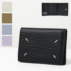 Maison Margiela メゾンマルジェラ Tri-Fold Wallet 三つ折り財布 折りたたみ財布 ミニ財布 小銭入れあり レザー 4ステッチ レディース S36UI0416 P4455