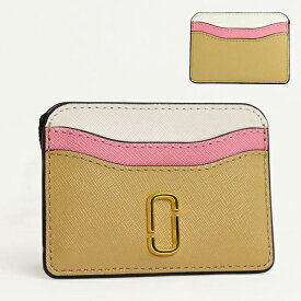 MARC JACOBS マークジェイコブス New Card Case S144L01FA21 289 スナップショット カードケース クレジットカードホルダー ミニ財布 レザー ロゴ レディース